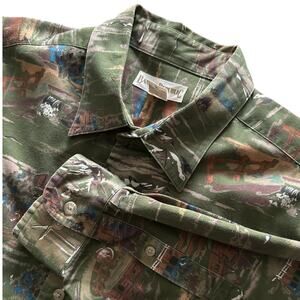 Vintage 90s Y2K Banana Republic Button Down Shirt Men Horse Ranch Farm XL
